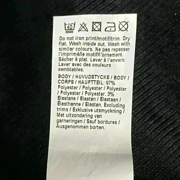 River Island Black Mock Embellished Rhinestone Knit Sweater Size 14 - Picture 8 of 12